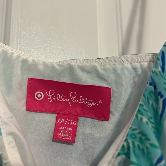 SOLD NWT Lilly Pulitzer x Target sea urchin blue spaghetti strap tank dress, XXL - Picture 4 of 8
